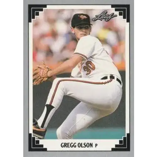 1991 Leaf #519 Gregg Olson NM-MT Baltimore Orioles Baseball Card - Baseball Card Single