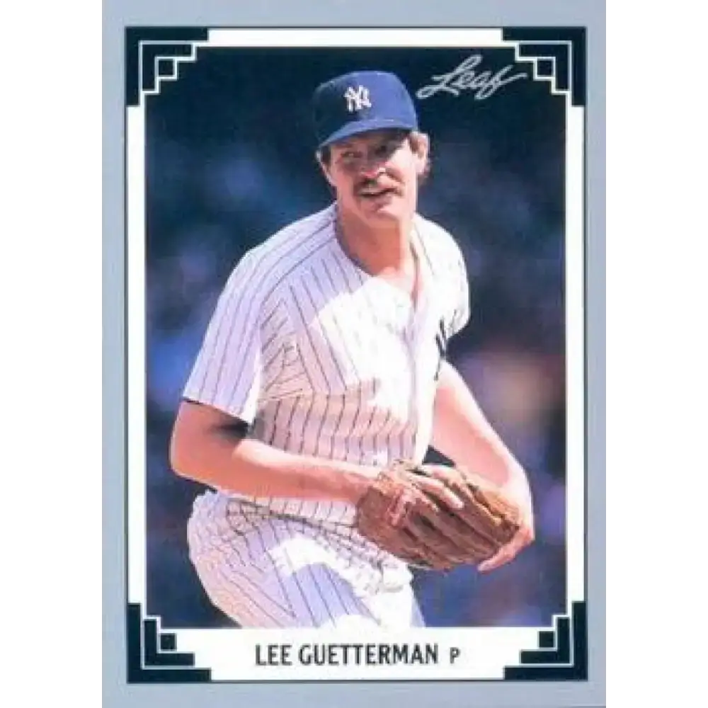 1991 Leaf #52 Lee Guetterman NM-MT New York Yankees Baseball Card - Baseball Card Single