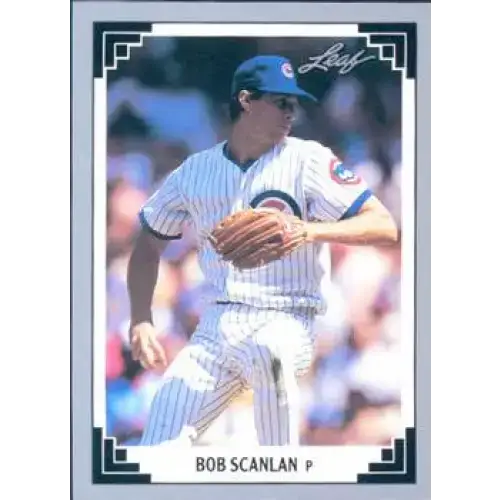 1991 Leaf #520 Bob Scanlan NM-MT RC Rookie Chicago Cubs Baseball Card - Baseball Card Single
