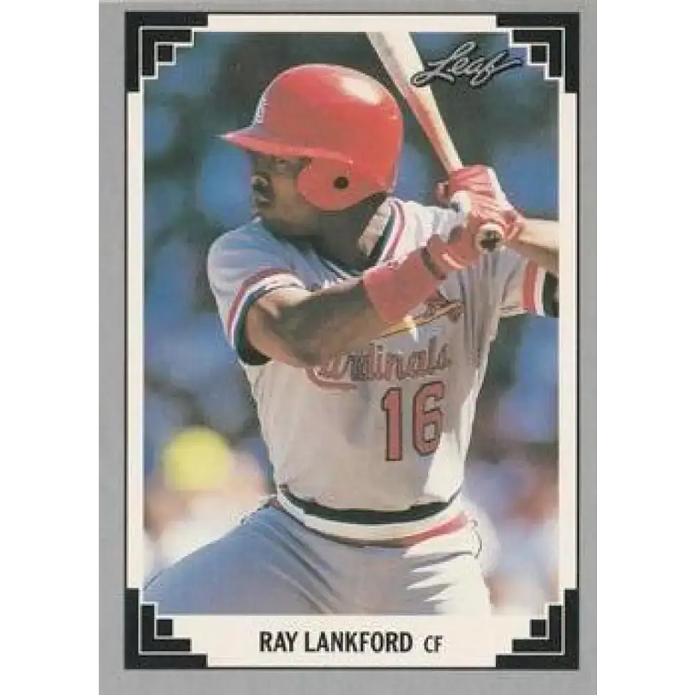 1991 Leaf #523 Ray Lankford NM-MT St. Louis Cardinals Baseball Card - Baseball Card Single