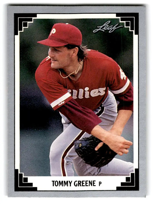 1991 Leaf #524 Tommy Greene - Baseball Card Single