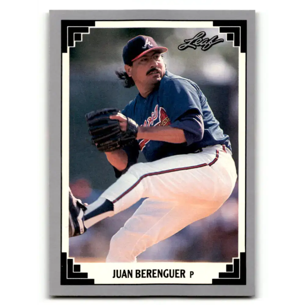 1991 Leaf #526 Juan Berenguer NM-MT Atlanta Braves Baseball Card - Baseball Card Single