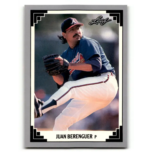 1991 Leaf #526 Juan Berenguer NM-MT Atlanta Braves Baseball Card - Baseball Card Single