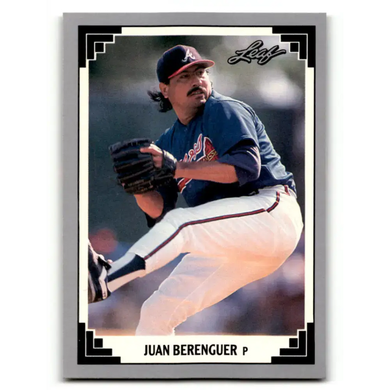 1991 Leaf #526 Juan Berenguer NM-MT Atlanta Braves Baseball Card - Baseball Card Single
