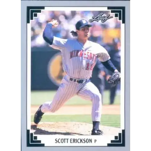 1991 Leaf #527 Scott Erickson NM-MT Minnesota Twins Baseball Card - Baseball Card Single