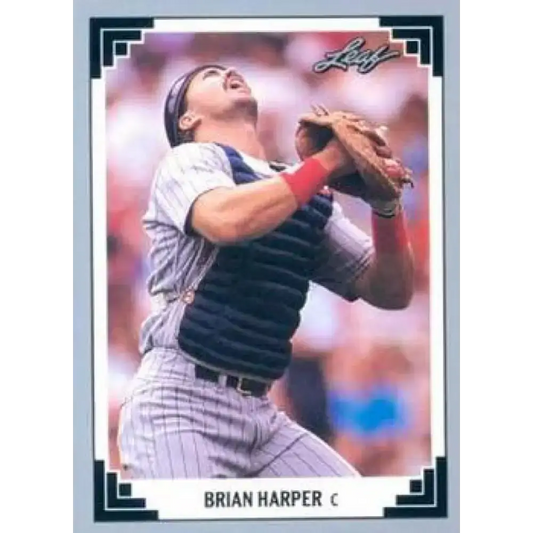 1991 Leaf #54 Brian Harper NM-MT Minnesota Twins Baseball Card - Baseball Card Single