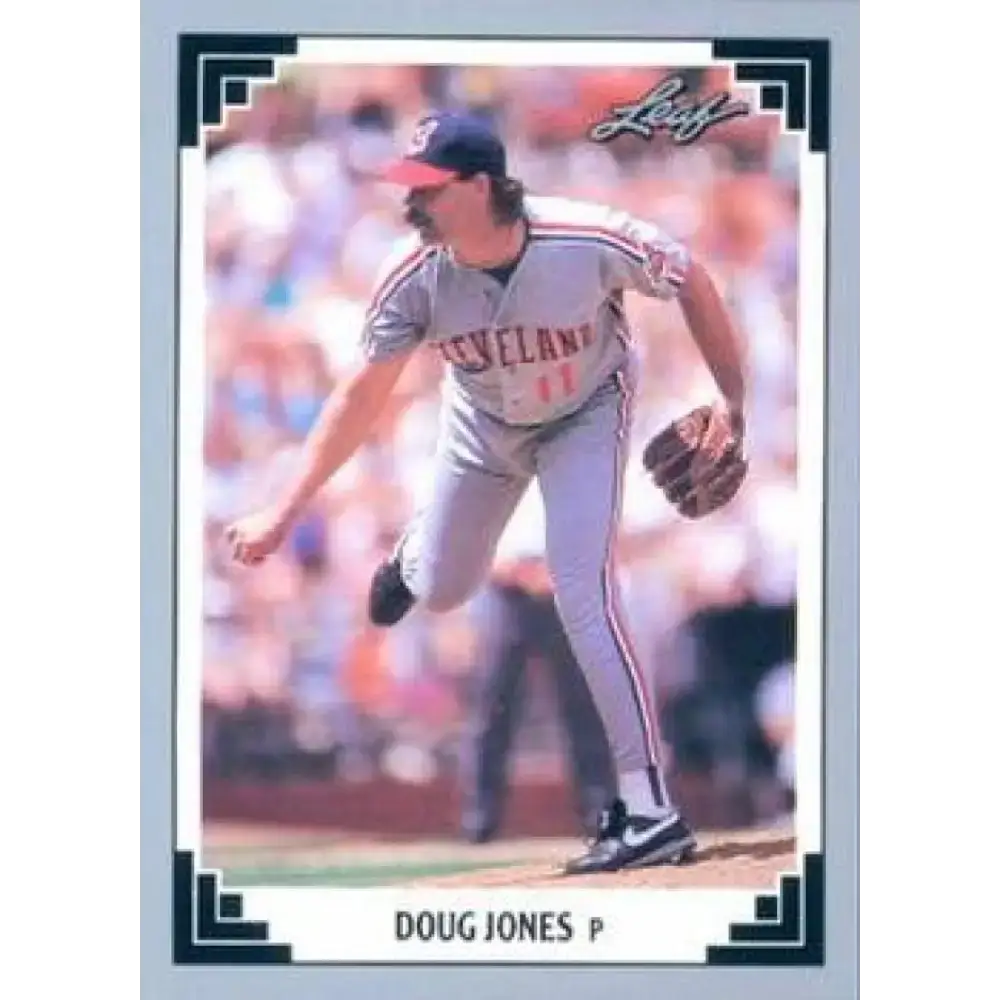 1991 Leaf #57 Doug Jones NM-MT Cleveland Indians Baseball Card - Baseball Card Single