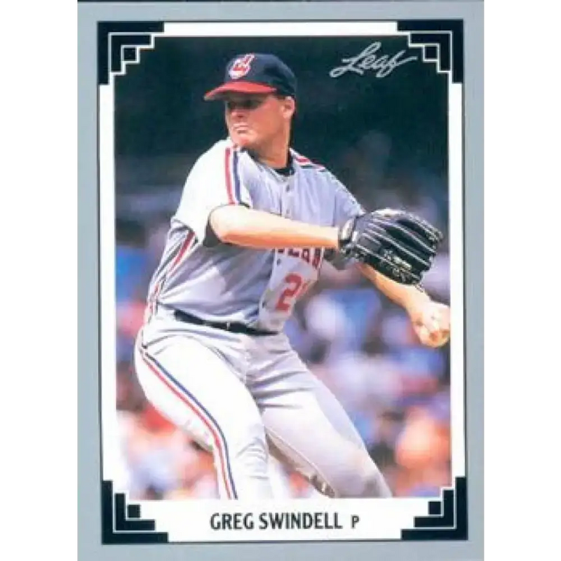1991 Leaf #6 Greg Swindell NM-MT Cleveland Indians Baseball Card - Baseball Card Single
