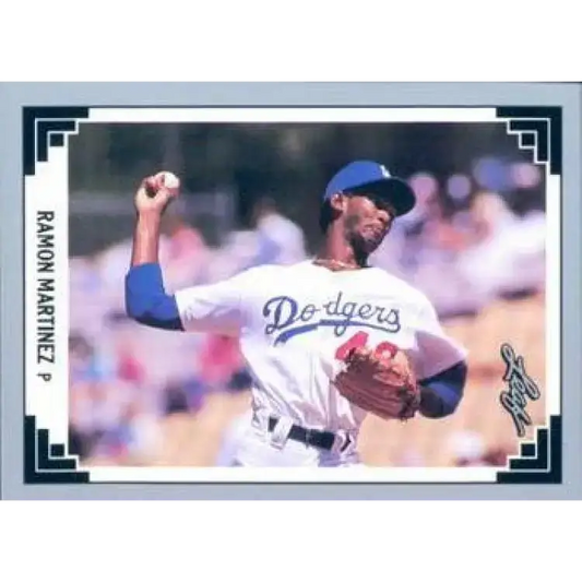 1991 Leaf #61 Ramon Martinez NM-MT Los Angeles Dodgers Baseball Card - Baseball Card Single