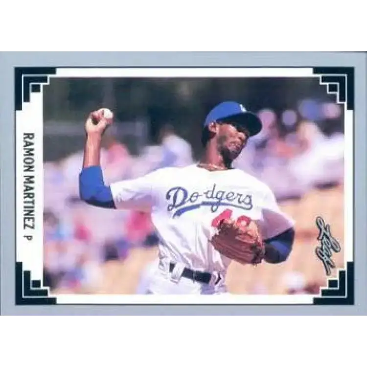 1991 Leaf #61 Ramon Martinez NM-MT Los Angeles Dodgers Baseball Card - Baseball Card Single