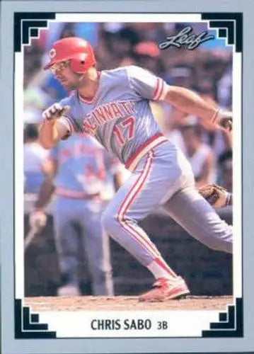1991 Leaf #65 Chris Sabo NM-MT Reds - Baseball Card Single