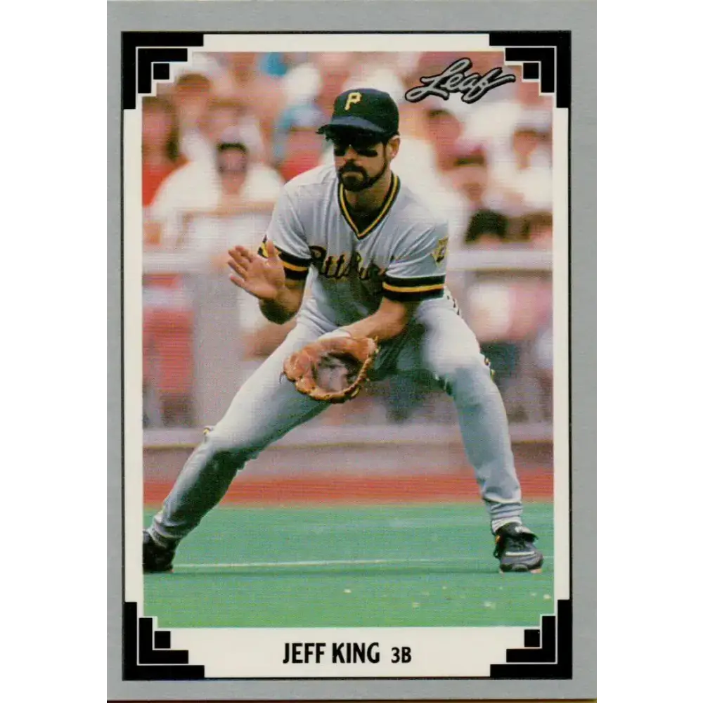 1991 Leaf #71 Jeff King NM-MT Pittsburgh Pirates Baseball Card - Baseball Card Single