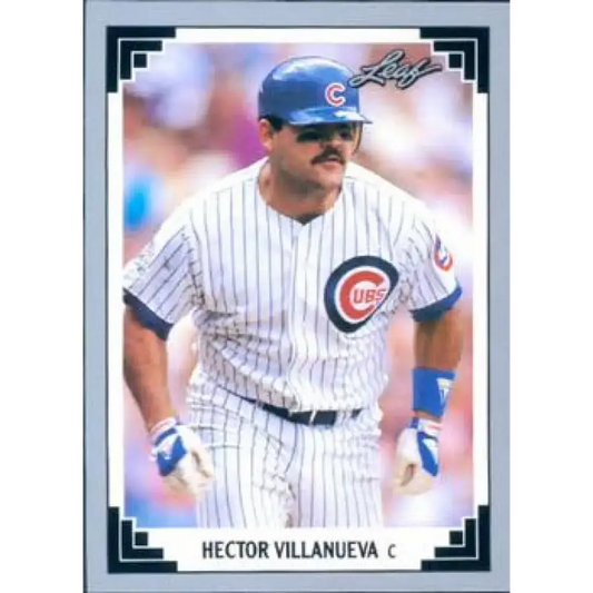 1991 Leaf #75 Hector Villanueva NM-MT Chicago Cubs Baseball Card - Baseball Card Single