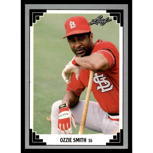 1991 Leaf #80 Ozzie Smith NM-MT St. Louis Cardinals Baseball Card - Baseball Card Single