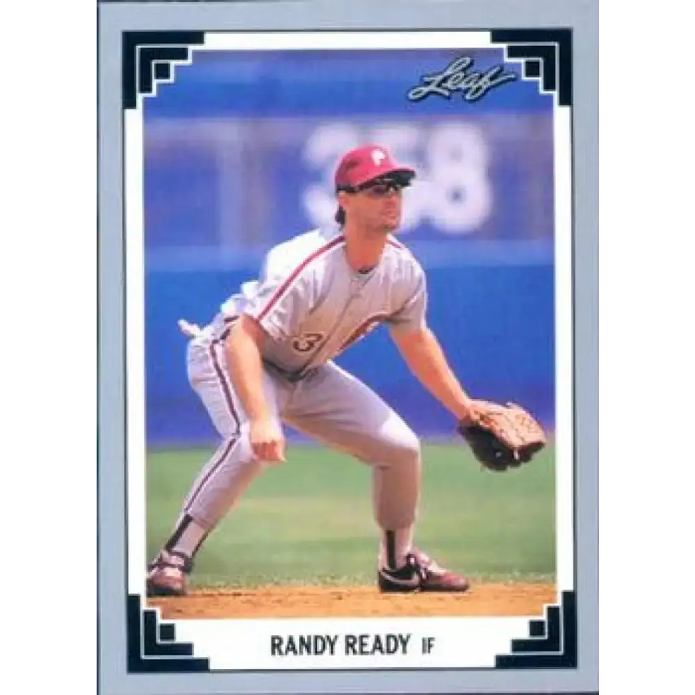 1991 Leaf #82 Randy Ready NM-MT Philadelphia Phillies Baseball Card - Baseball Card Single