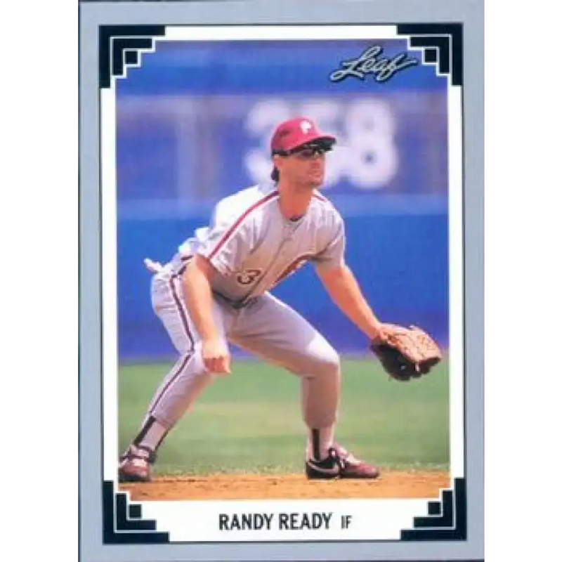 1991 Leaf #82 Randy Ready NM-MT Philadelphia Phillies Baseball Card - Baseball Card Single