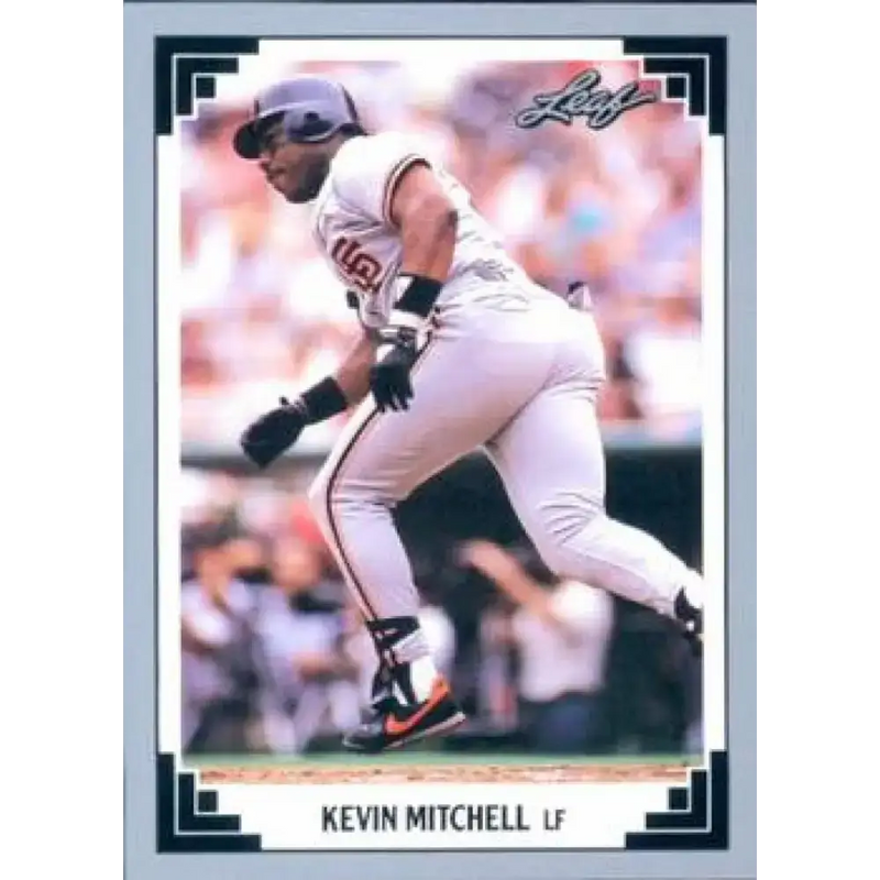 1991 Leaf #85 Kevin Mitchell NM-MT San Francisco Giants Baseball Card - Baseball Card Single