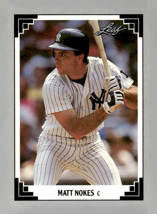 1991 Leaf #89 Matt Nokes - Baseball Card Single