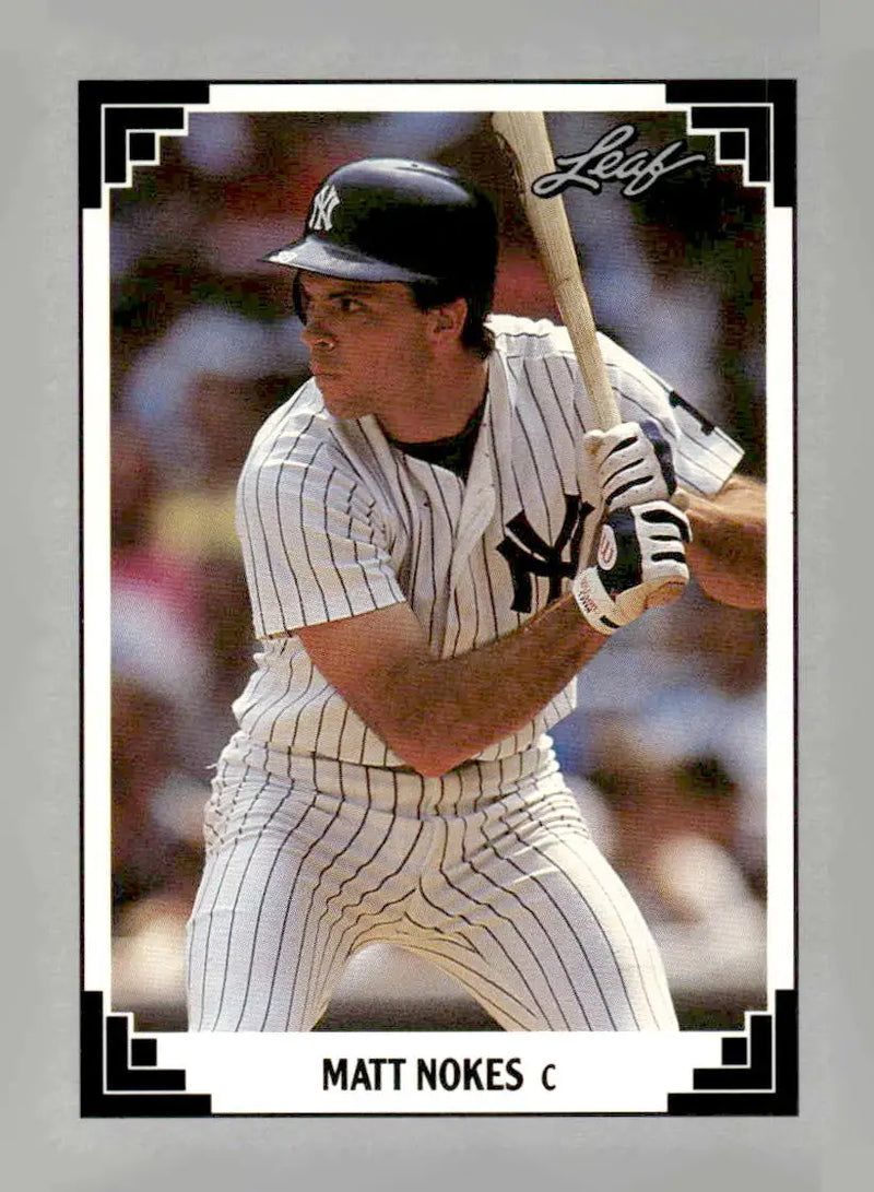 1991 Leaf #89 Matt Nokes - Baseball Card Single