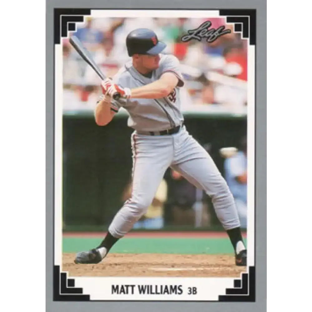 1991 Leaf #93 Matt Williams NM-MT San Francisco Giants Baseball Card - Baseball Card Single