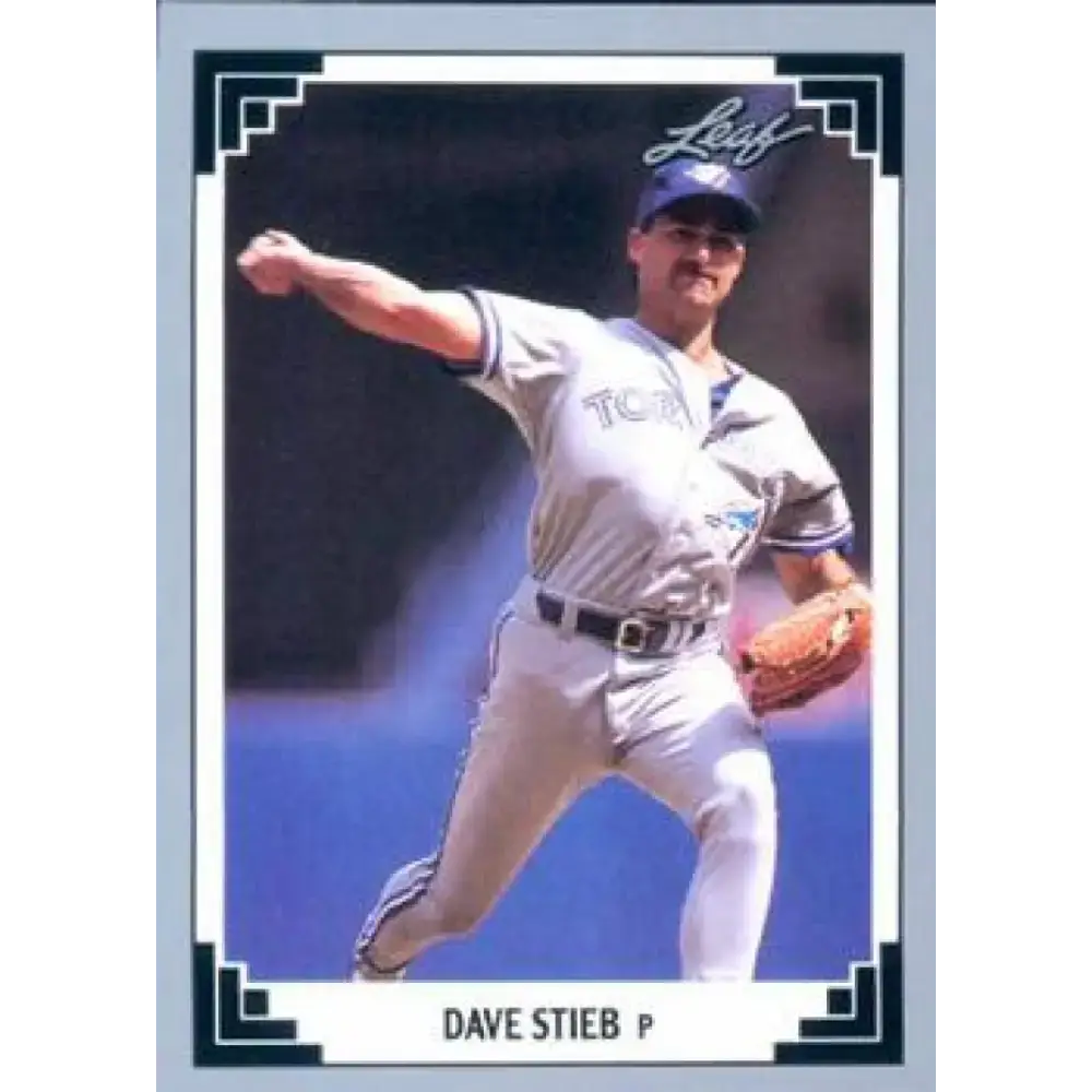 1991 Leaf #96 Dave Stieb NM-MT Toronto Blue Jays Baseball Card - Baseball Card Single