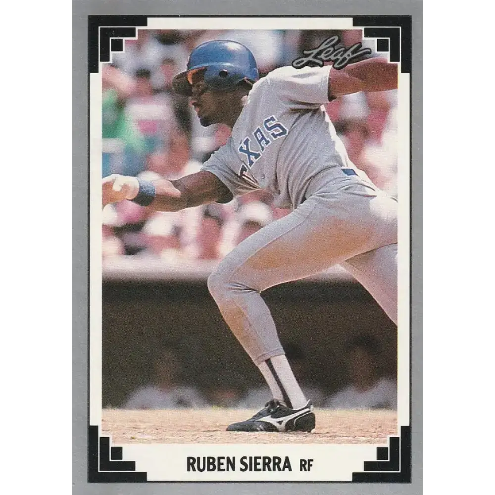 1991 Leaf #97 Ruben Sierra NM-MT Texas Rangers Baseball Card - Baseball Card Single