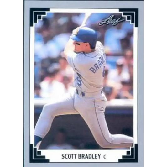 1991 Leaf #99 Scott Bradley NM-MT Seattle Mariners Baseball Card - Baseball Card Single
