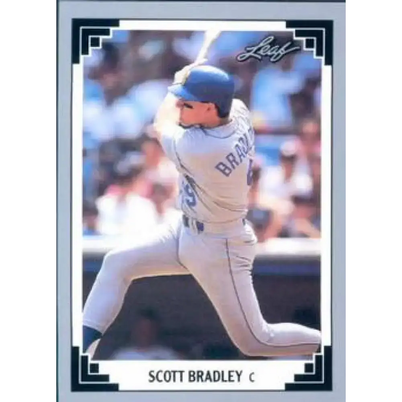 1991 Leaf #99 Scott Bradley NM-MT Seattle Mariners Baseball Card - Baseball Card Single