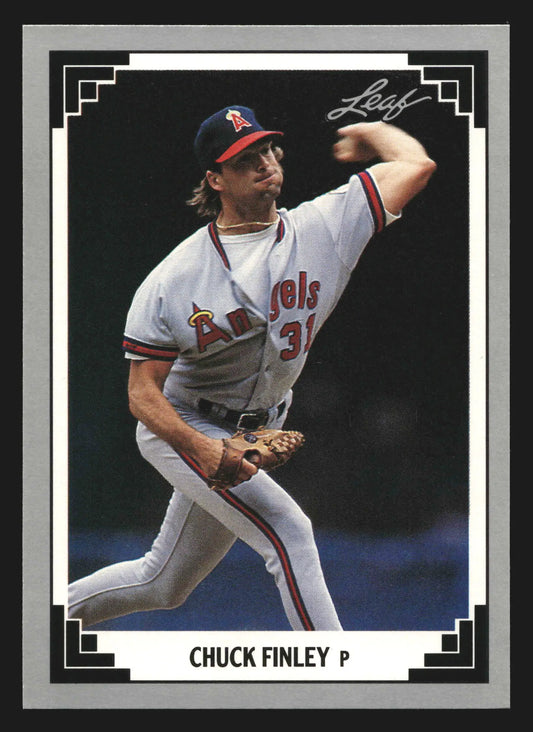 1991 Leaf Chuck Finley #45 California Angels - Baseball Card Single