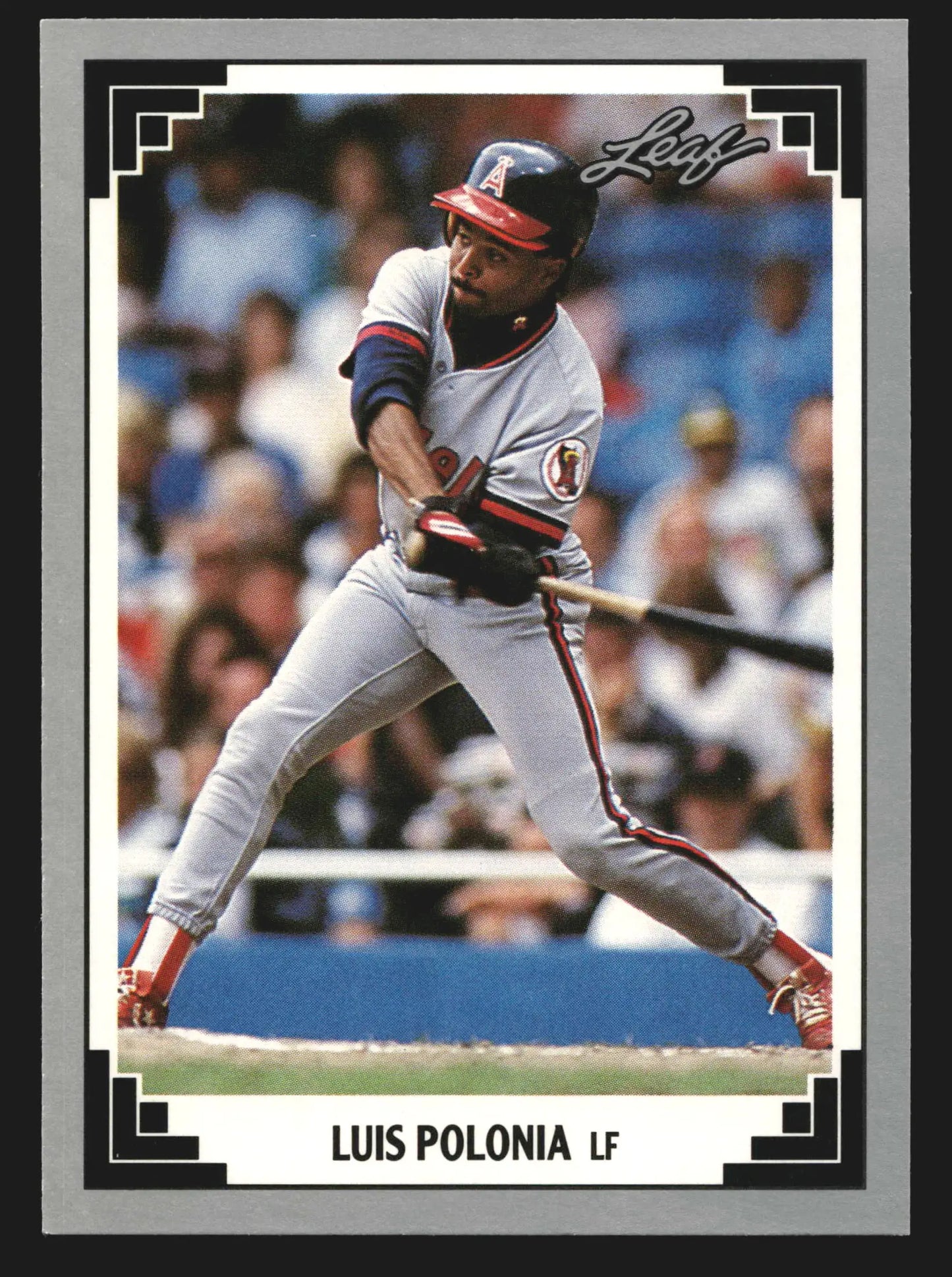 1991 Leaf Luis Polonia #81 California Angels - Baseball Card Single