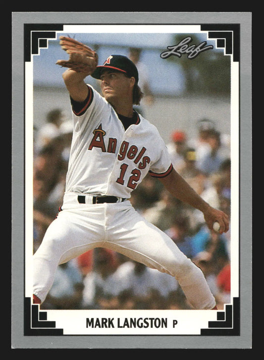 1991 Leaf Mark Langston #67 California Angels - Baseball Card Single