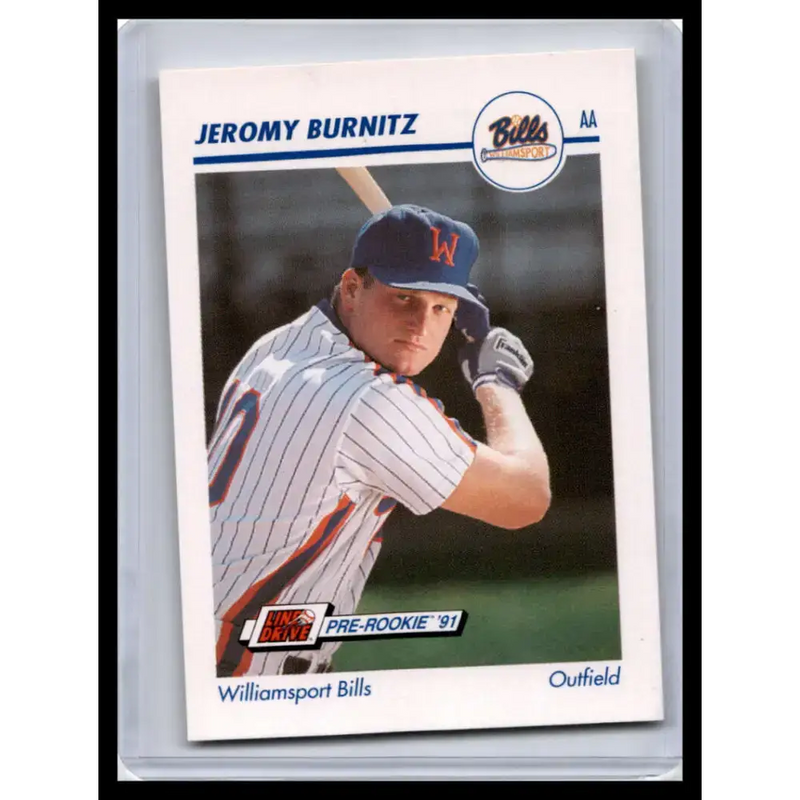 1991 Line Drive AA #627 Jeromy Burnitz NM-MT Baseball Card - Baseball Card Single