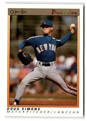 1991 O-Pee-Chee Premier #110 Doug Simons - Baseball Card Single