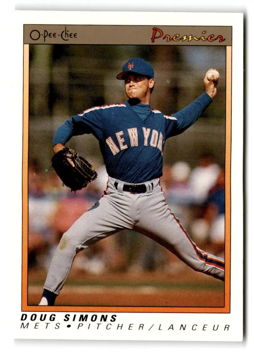 1991 O-Pee-Chee Premier #110 Doug Simons - Baseball Card Single