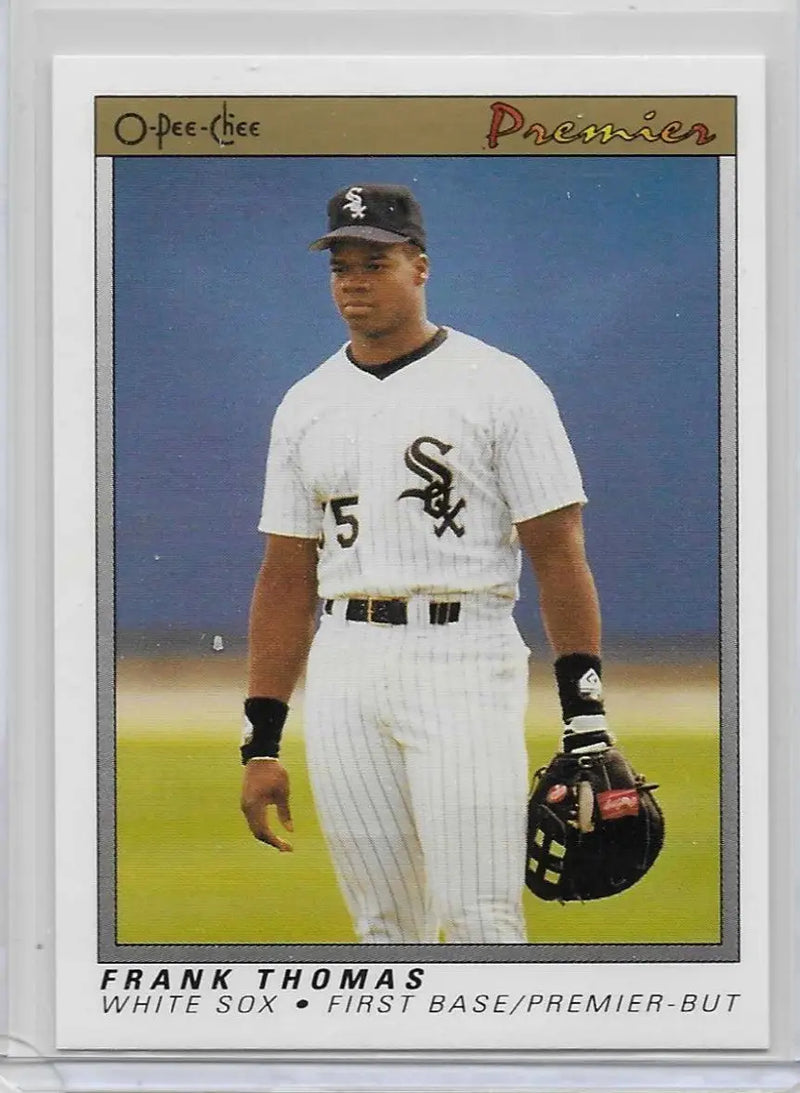 1991 O-Pee-Chee Premier #121 Frank Thomas Chicago White Sox Baseball Card C-59 - Baseball Card Single