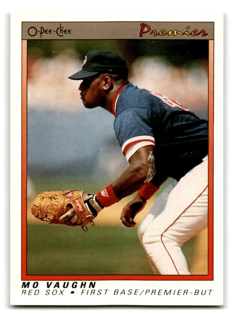 1991 O-Pee-Chee Premier #124 Mo Vaughn - Baseball Card Single