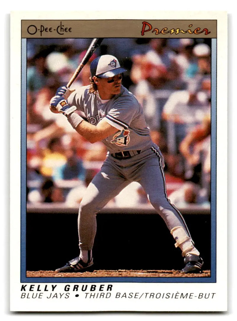 1991 O-Pee-Chee Premier #57 Kelly Gruber - Baseball Card Single