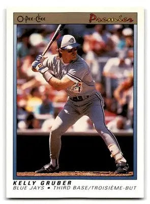 1991 O-Pee-Chee Premier #57 Kelly Gruber - Baseball Card Single