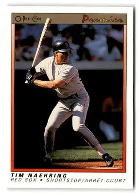 1991 O-Pee-Chee Premier #88 Tim Naehring - Baseball Card Single