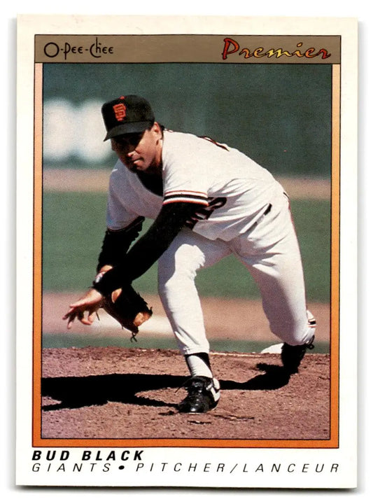 1991 O-Pee-Chee Premier #9 Bud Black - Baseball Card Single