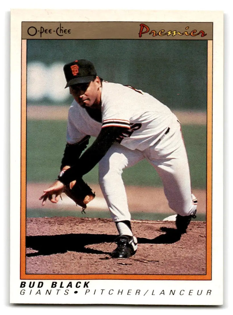 1991 O-Pee-Chee Premier #9 Bud Black - Baseball Card Single