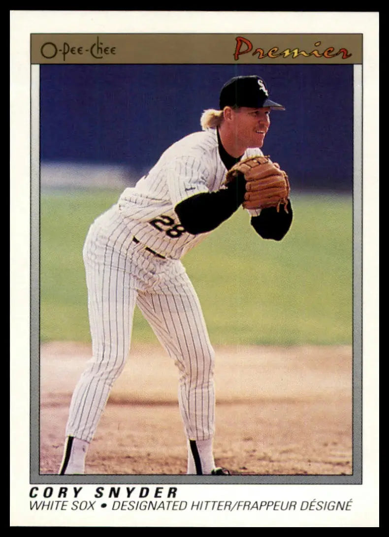 1991 O-Pee-Chee Premier Cory Snyder 113 Chicago White Sox NM - Baseball Card Single