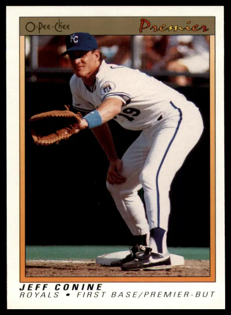 1991 O-Pee-Chee Premier Jeff Conine RC 26 Kansas City Royals NM - Baseball Card Single