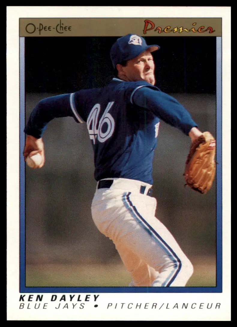 1991 O-Pee-Chee Premier Ken Dayley 32 Toronto Blue Jays NM - Baseball Card Single