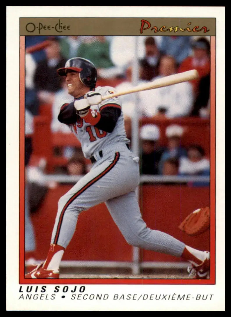 1991 O-Pee-Chee Premier Luis Sojo 114 California Angels NM - Baseball Card Single