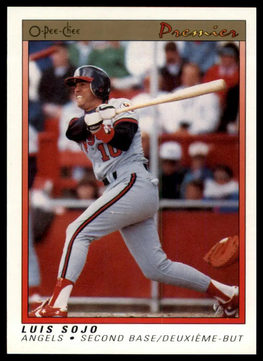 1991 O-Pee-Chee Premier Luis Sojo 114 California Angels NM - Baseball Card Single