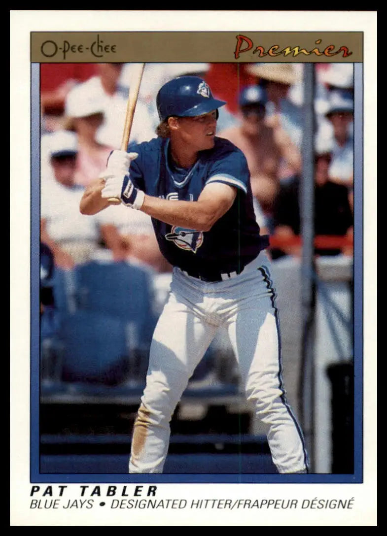 1991 O-Pee-Chee Premier Pat Tabler 118 Toronto Blue Jays NM - Baseball Card Single