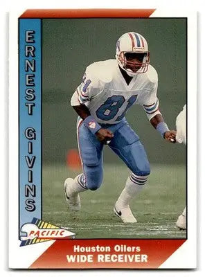 1991 Pacific #173 Ernest Givins - Football Card Single