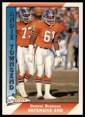 1991 Pacific Andre Townsend RC 128 Denver Broncos
