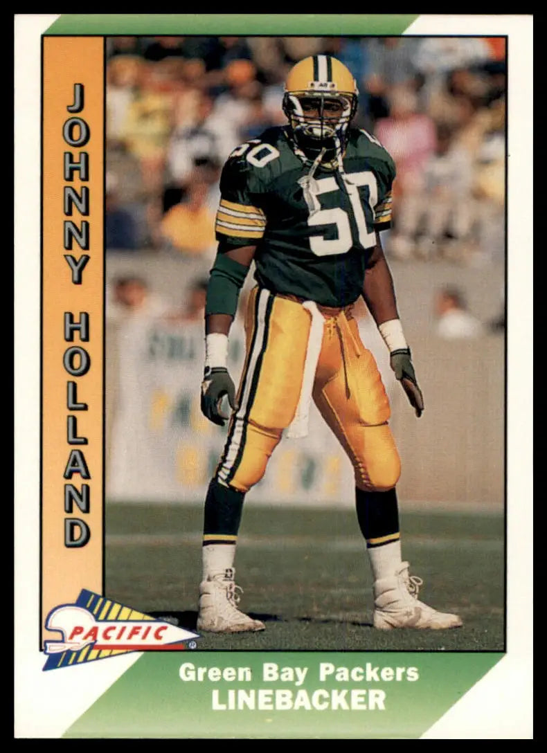 1991 Pacific Johnny Holland 156 Green Bay Packers NM - Football Card Single